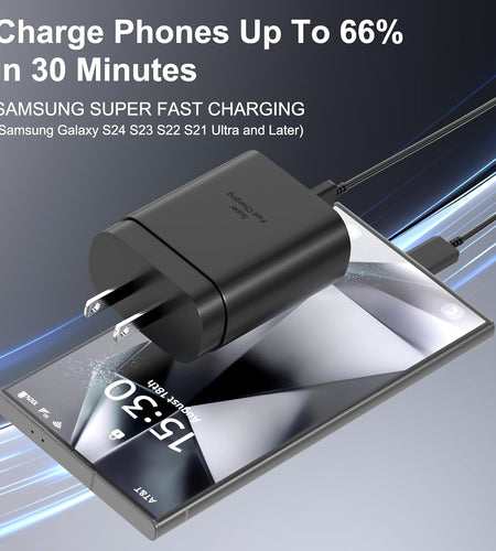 Samsung USB-C Super Fast Charging Power Adapter,25W PD Charger Block for Samsung Galaxy S23 Ultra/S23/S23+/S22/S22 Ultra/S22+/Note 20/S20/S21/S10, Galaxy Tab S7/S8(2 Pack)