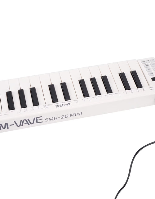Load image into Gallery viewer, Smk-25Mini MIDI Keyboard Rechargeable 25-Key MIDI Control Keyboard Instrument Mini Portable USB Keyboard MIDI Controller
