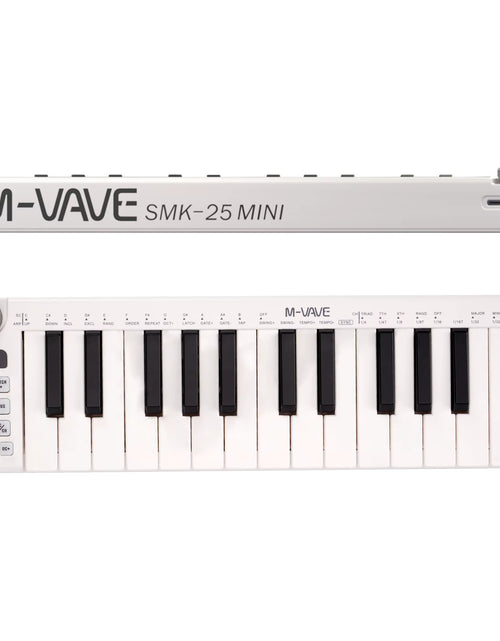 Load image into Gallery viewer, Smk-25Mini MIDI Keyboard Rechargeable 25-Key MIDI Control Keyboard Instrument Mini Portable USB Keyboard MIDI Controller
